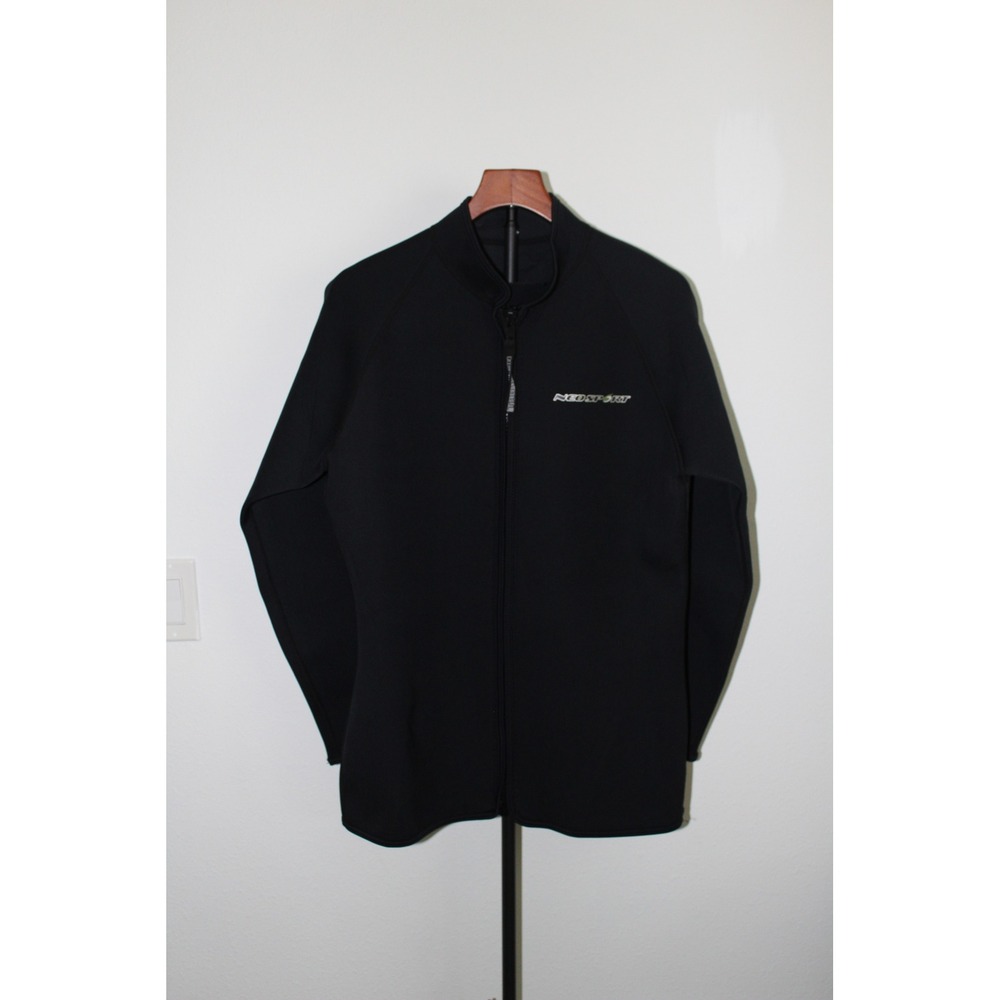 NeoSport X-Span 3mm Neoprene Wetsuit Jacket Men's XL Black Full Zip NWOT